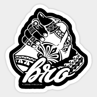 Polynesian Bro Handshake Sticker